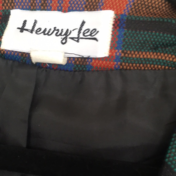 Vintage Plaid Henry Lee Blazer Size 16 - Picture 7 of 12